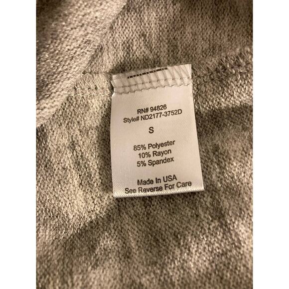 Threads & States V-Neck Cutout Knit Sweater Dress Size Small Gray Marl New - Picture 7 of 8